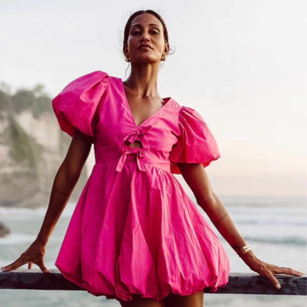 RARE Cleobella Magenta Lalita Mini Dress, NWOT, Size S